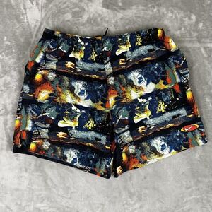 Vintage Nike Swim Trunks Shorts Mens XL Multicolor Abstract Print Mesh Lined 90s